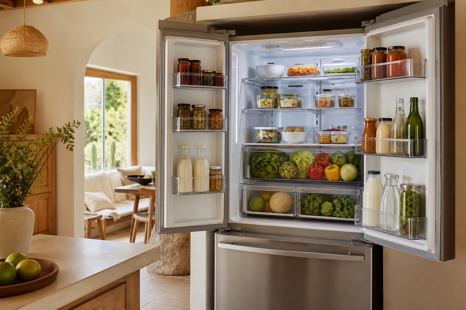 Frigorífico organizado por zonas para conservar mejor los alimentos